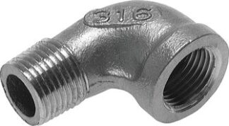Einschraubwinkel 90° mit Innen- & Außengewinde (gegossen)|bis 25 bar